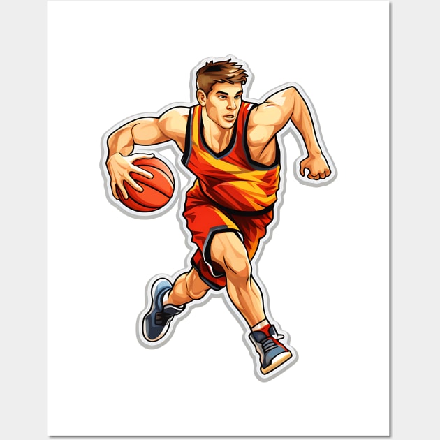 Basketball training equipment for dribbling skills Wall Art by Printashopus